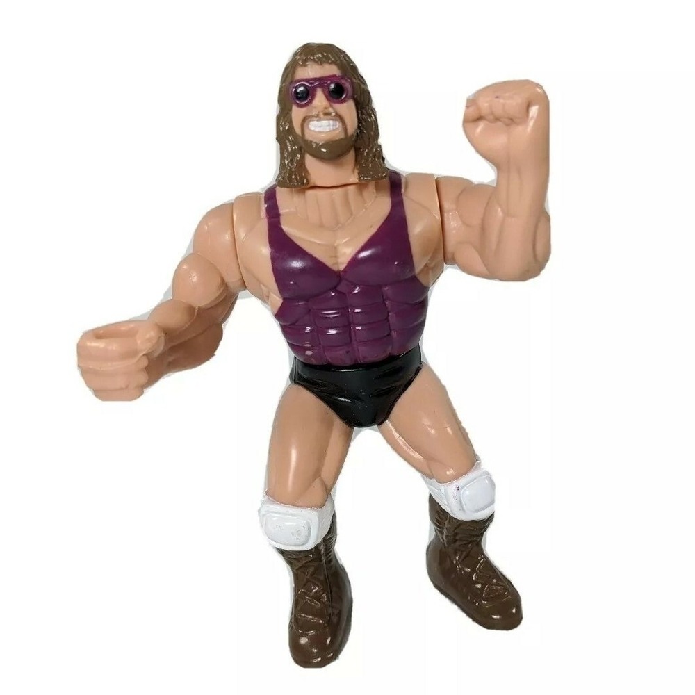WWF Hasbro Macho Man Randy Savage Series 3 Purple Singlet Action Figure 1992